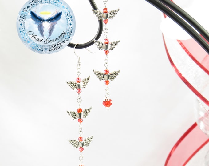 Cupids Arrow - Bead Earrings - Charms - Stainless Steel - Hypoallergenic