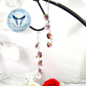 My Mom Rocks - Bead Earrings - Glass Beads - Faceted beads - Hypoallergenic