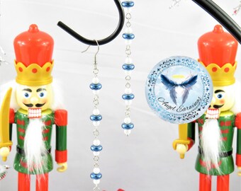 Santa's List - Bead Earrings - Crystal Pearls - Beads - Dangle - Hypoallergenic