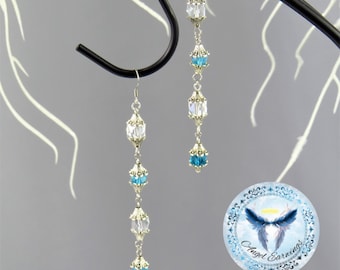 Fairy Lanterns - Bead Earrings - Glass Beads - Dangle - Cubed Beads - Hypoallergenic