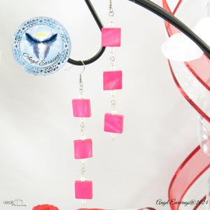 Be Mine - Bead Earrings - Mother of Pearl - Shells - Silver Plated - Hypoallergenic