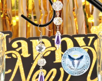 Party - Bead Earrings - Crystal Pearls - Teardrop - Hypoallergenic - Beads - Glass beads