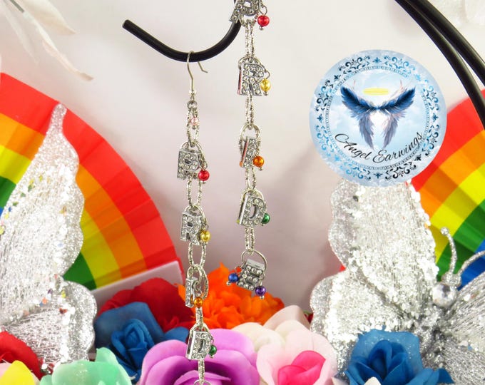 Gay Pride - Pearl Beads - Stainless Steel - Silver-Plated - Hypoallergenic - Rainbow