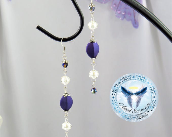 Accents of Purple - Bead Earrings - Glass Beads - Beads - Hypoallergenic