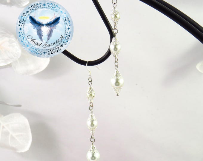 Your Majesty - Bead Earrings - Glass Beads - Glass Pearls - Silver Plated - Hypoallergenic