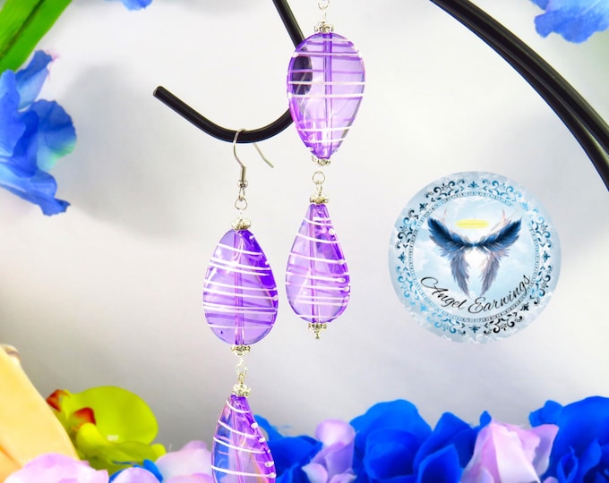Popsicles – Bead Earrings – Silver-Plated - Hypoallergenic