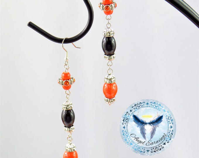 Salem - Bead Earrings - Glass Beads - Ceramic Beads - Hypoallergenic