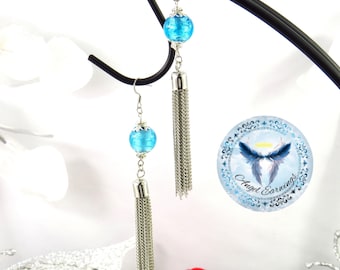 Mother Magic - Bead Earrings - Tassel - Glass beads - Hypoallergenic