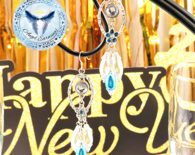 Resolution - Bead Earrings - Crystal Pearls - Glass Beads - Charms - Hypoallergenic