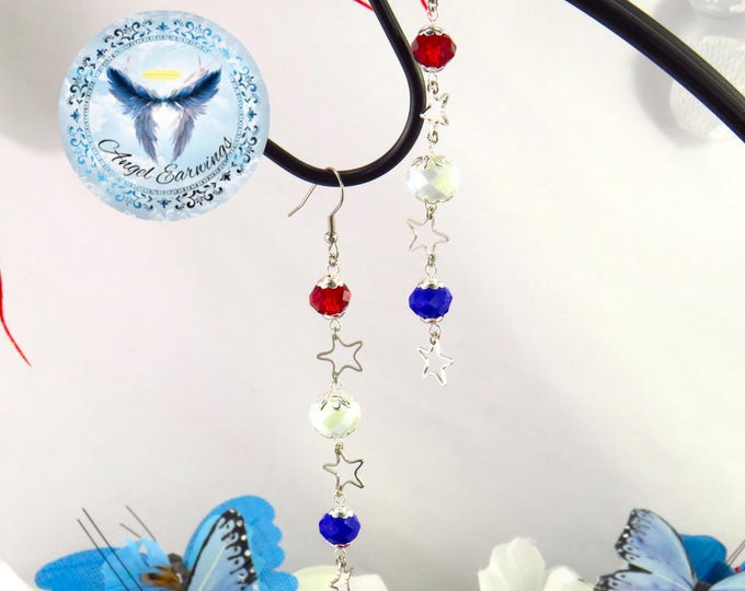 Bottle Rockets - Glass Beads - Stainless Steel - Silver-Plated - Hypoallergenic