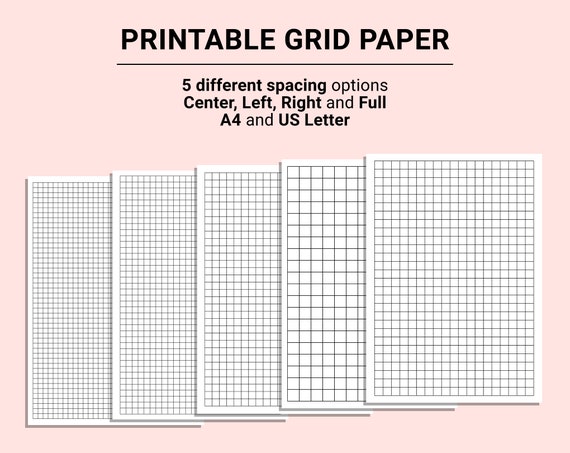 printable grid paper graph paper online graph paper graph etsy