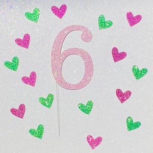 Birthday ANY NUMBER CAKE Topper, Custom Number Cake Topper, Team Player Numbers, Anniversary Party, Retirement Decor, Any Age Birthday Cake