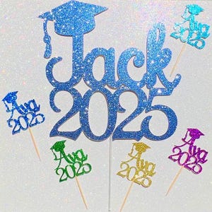 Custom NAME Graduation Class of 2025 Cake Topper, Personalized 2025 Grad Name Cake Topper, Graduation Any Name Cake Topper 2025, Graduation