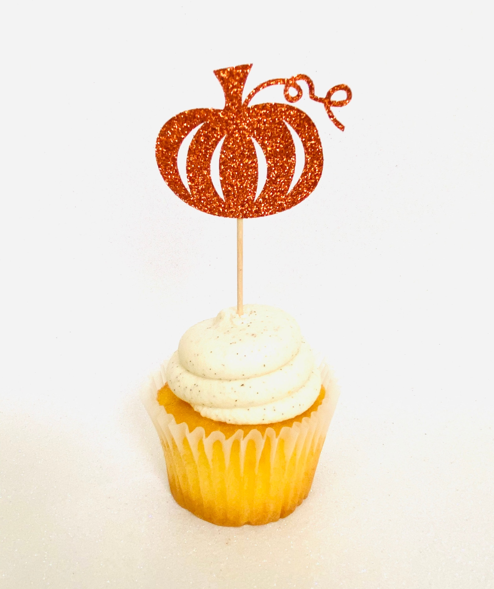 Pumpkin Cupcake Pick Pumpkin Topper Pumpkin Party PIcks Etsy