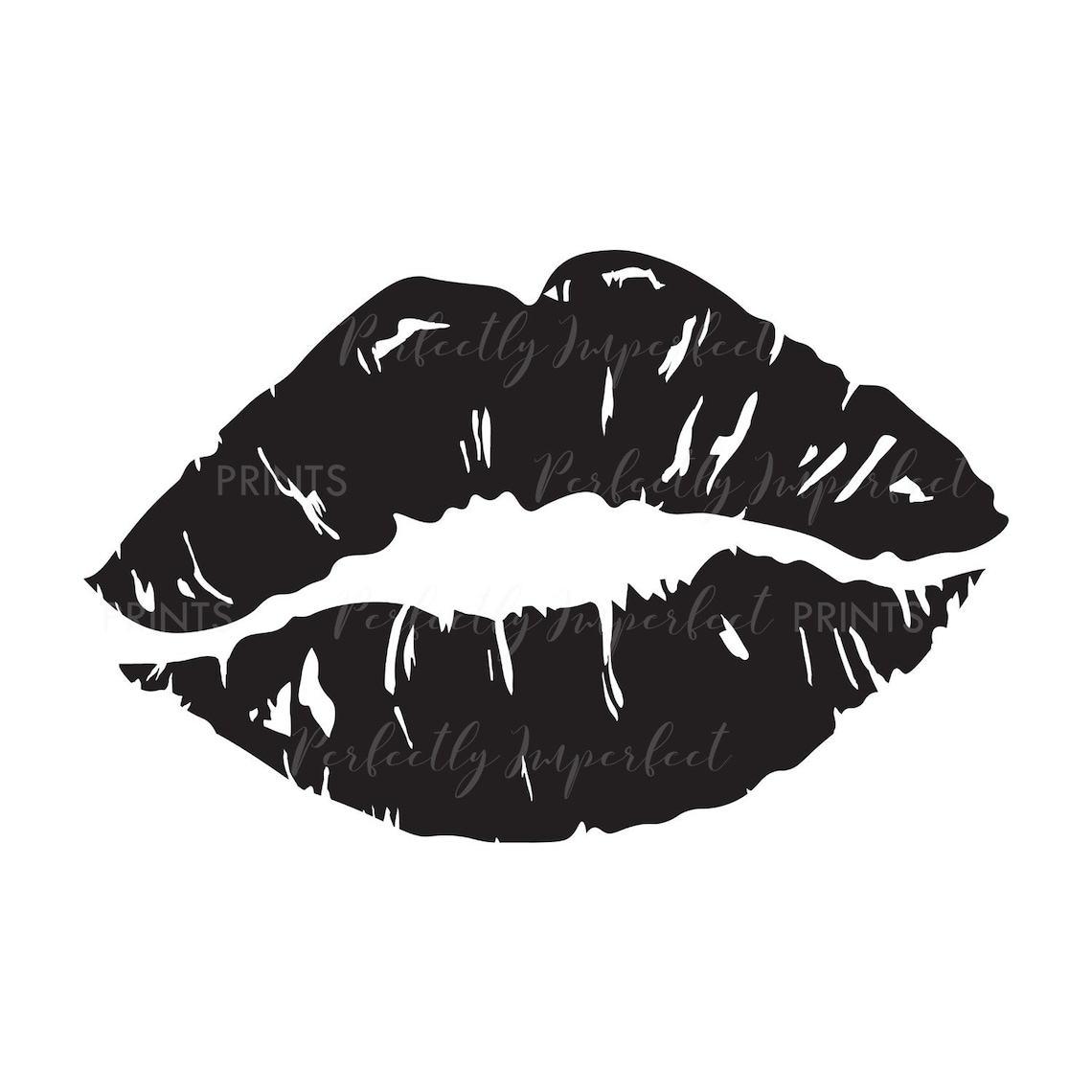 Black Lips Instant Download Lips Wall Art Minimalist Home Etsy