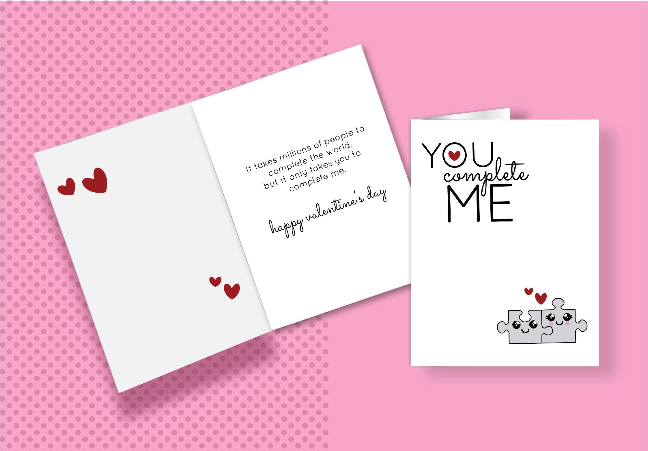DIY Printable 8.5x11 Valentines Day Card for Adults to Print From Home ...