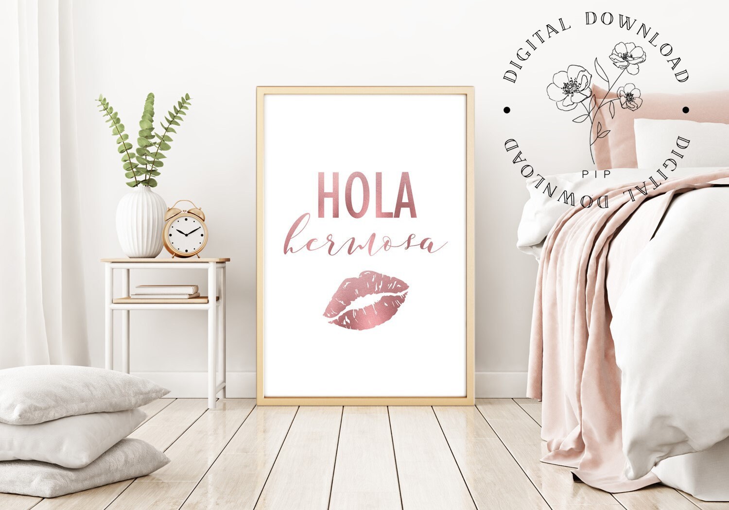 Hola Hermosa Hello Beautiful Spanish Saying Gift For Her Etsy
