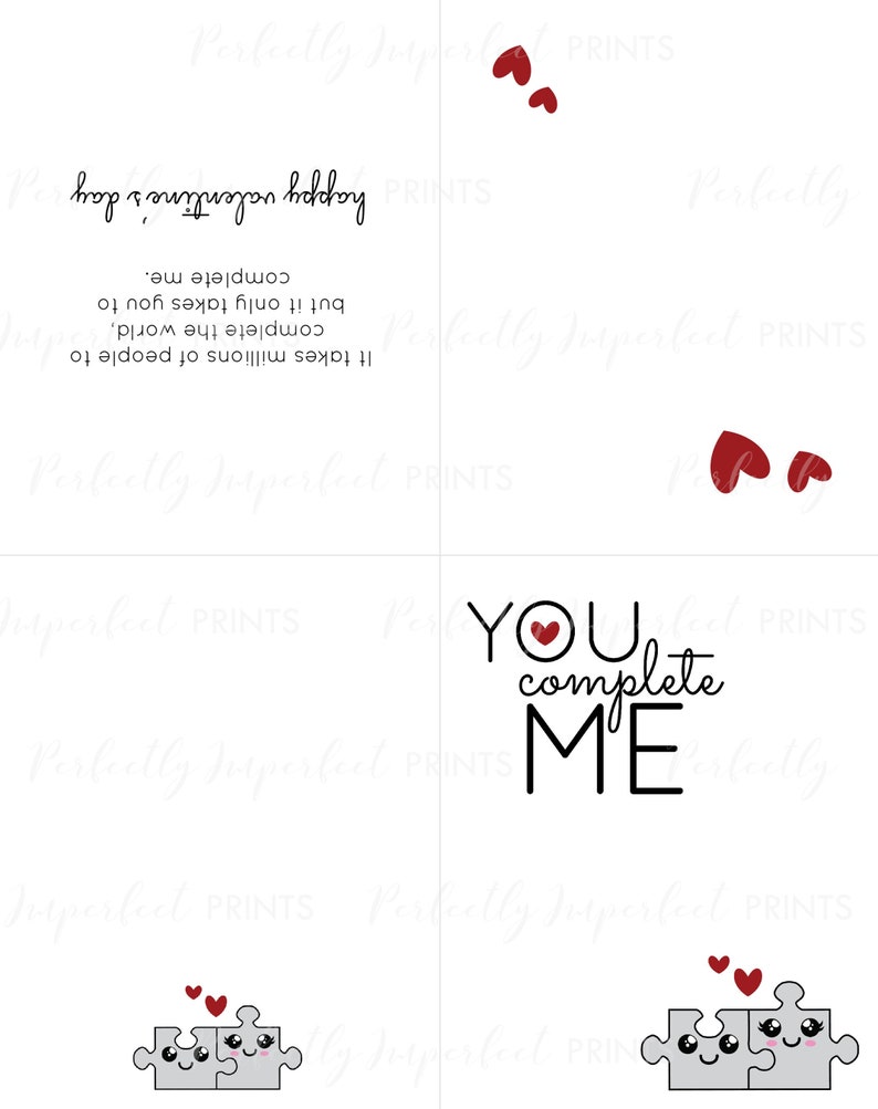 DIY Printable 8.5x11 Valentines Day Card for Adults to Print - Etsy