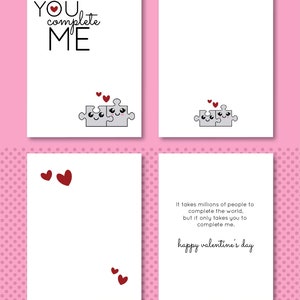 DIY Printable 8.5x11 Valentines Day Card for Adults to Print From Home ...