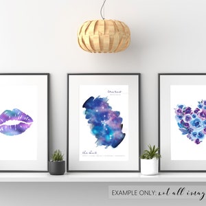 Capricorn Zodiac Sign, Capricorn Gift Print, Zodiac Gift Wall Art