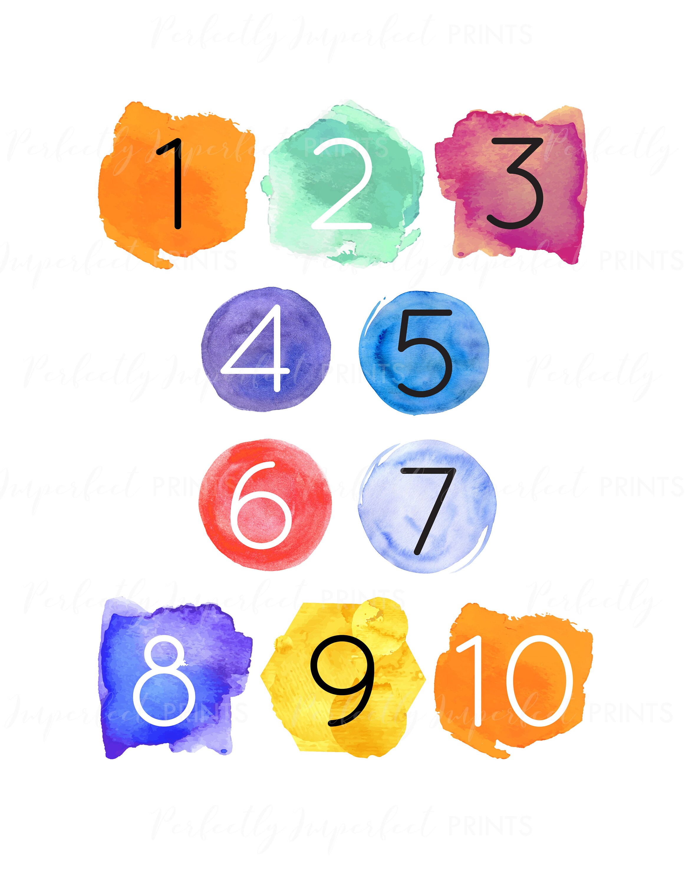 ABCs and 123s Alphabet Wall Art Print ABC Poster Nursery Etsy