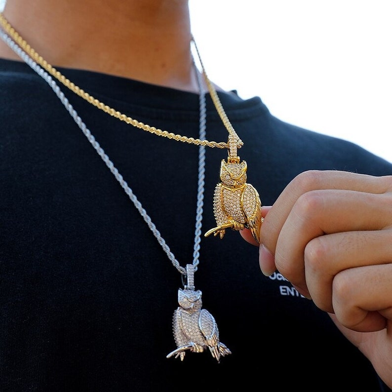 Iced Out Owl Pendant 2024 www.alhudapk