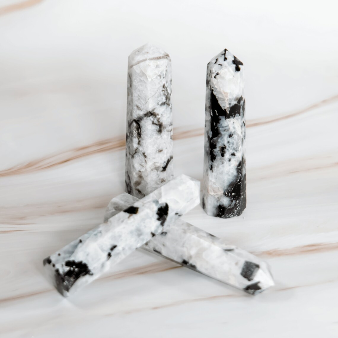 Turmalinquarz Spitze Turm Obelisk Schwarzer Turmalin Schörl | Etsy