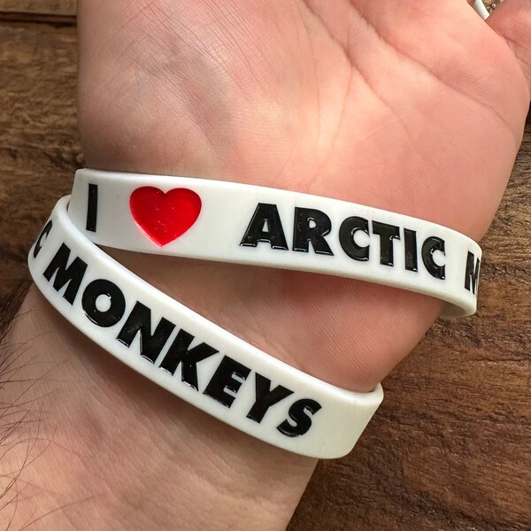 I LOVE Arctic Monkeys Rubber Bracelet