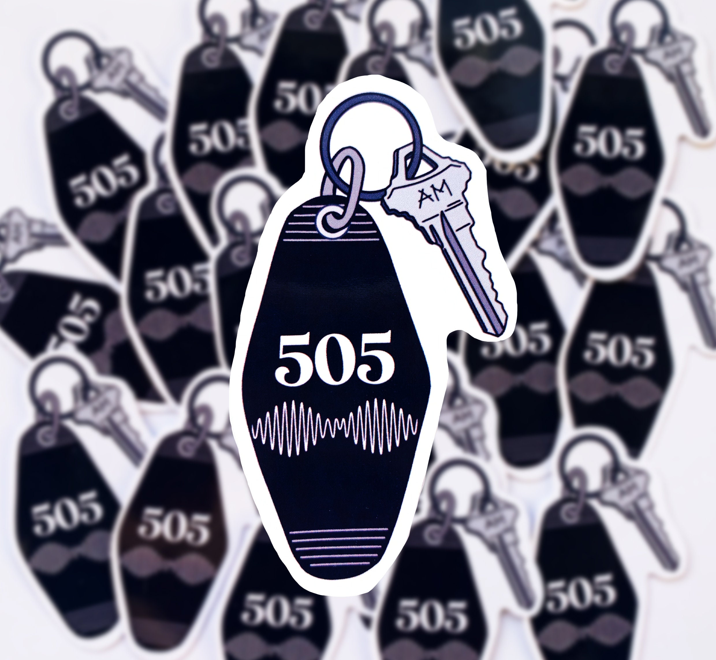 Sticker Arctic Monkeys 505 Key - Sticker Music Band. Para tu portátil, Agenda, Laptop, Cuaderno, Carpeta. Are you Mine, AM, Are you Mine