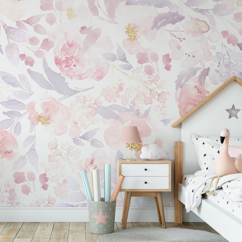 Girls Room Wallpaper - Etsy