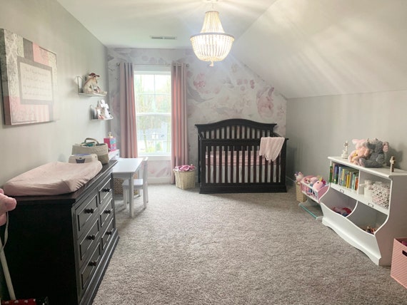 Fabric Covered Ceiling Nursery