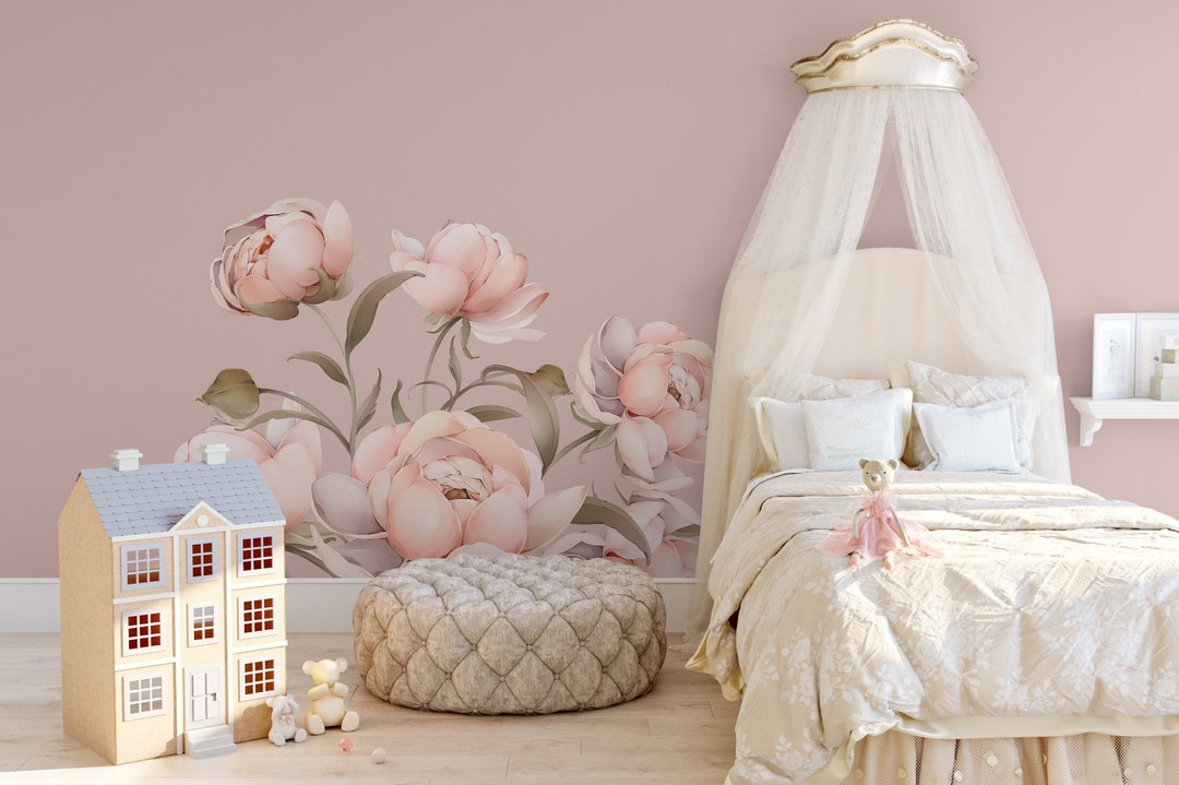 LUCIA Wall Decal BORDER Nursery Décor Watercolor Vinyl Fabric Graphic