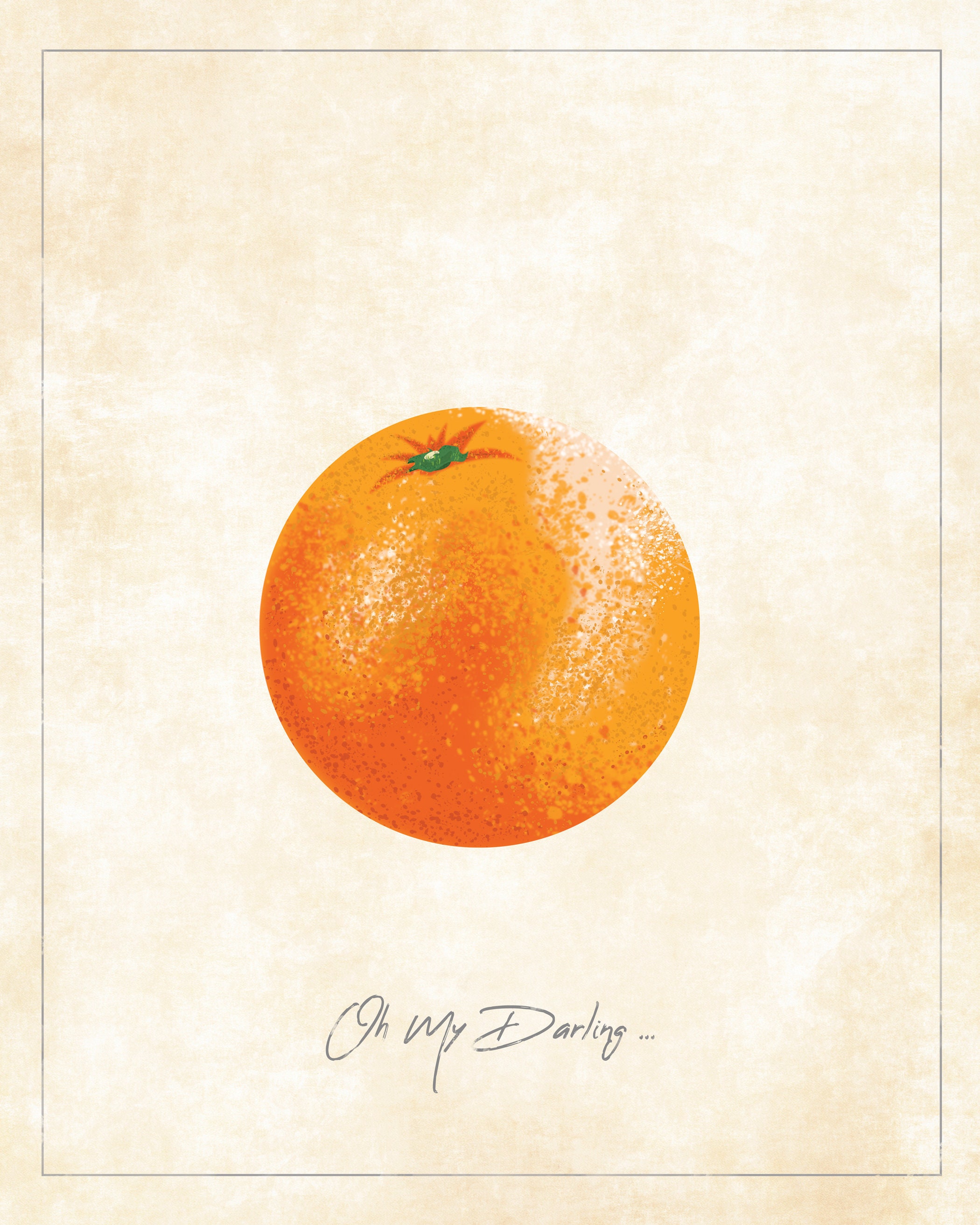 Oh My Darling Clementine Print Etsy