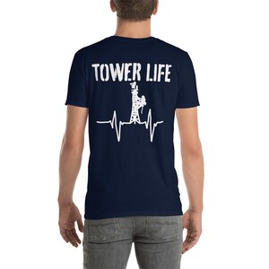 Tower Life - Pulse - Heartbeat T-Shirt - Design sur le dos