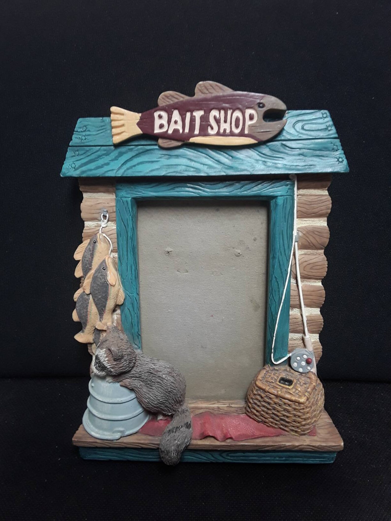 Hand Painted Fishing Photo Frame Etsy