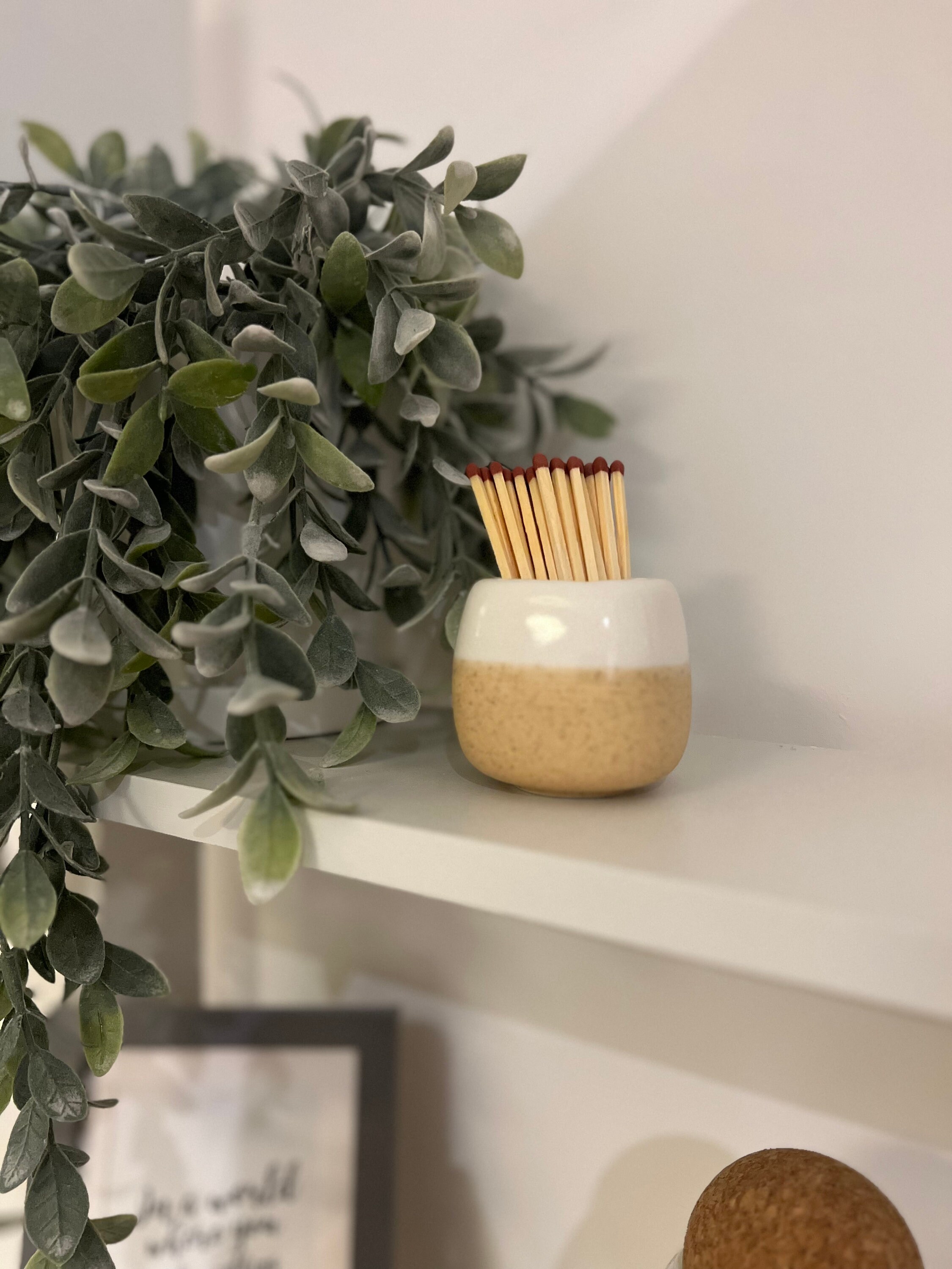 Match Pot Holder Ceramic Pot Homeware Long Matches Etsy UK