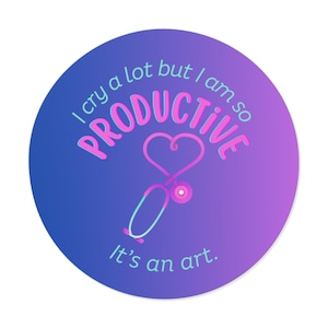 Cry a Lot Stethoscope Sticker, Medical Student Cute Sticker, Laptop Sticker, Water Bottle Decal, Osteopathic Doctor Sticker