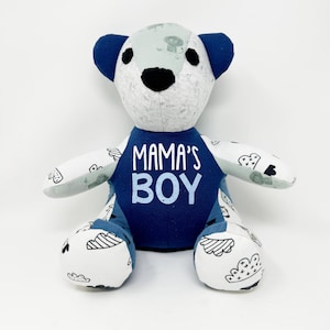 MEMORY KEEPSAKE BEAR Patchwork from Baby Clothes