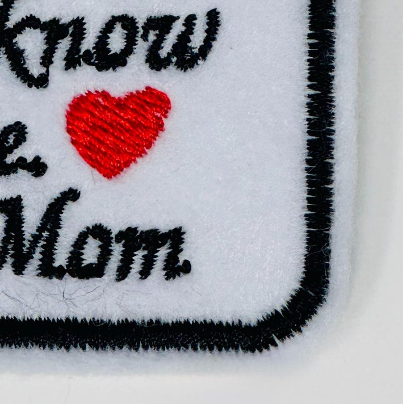 Customizable Memory Bear Square Patch | Sew-on Memorial Patch| Custom Keepsake Label | Memory Pillow Patch image 4