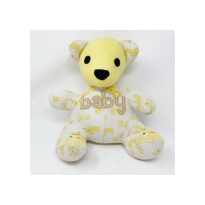 MEMORY KEEPSAKE BEAR custom handmade from baby sleeper