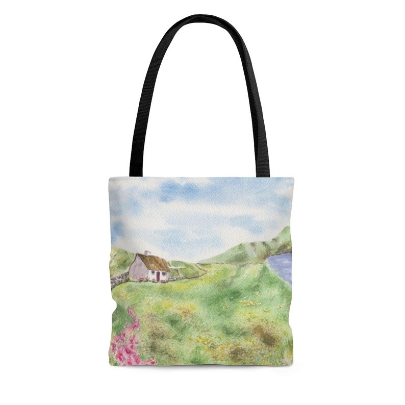 Irish Tote Bag Ireland Landscape Tote Irish Art Irish Gift Etsy
