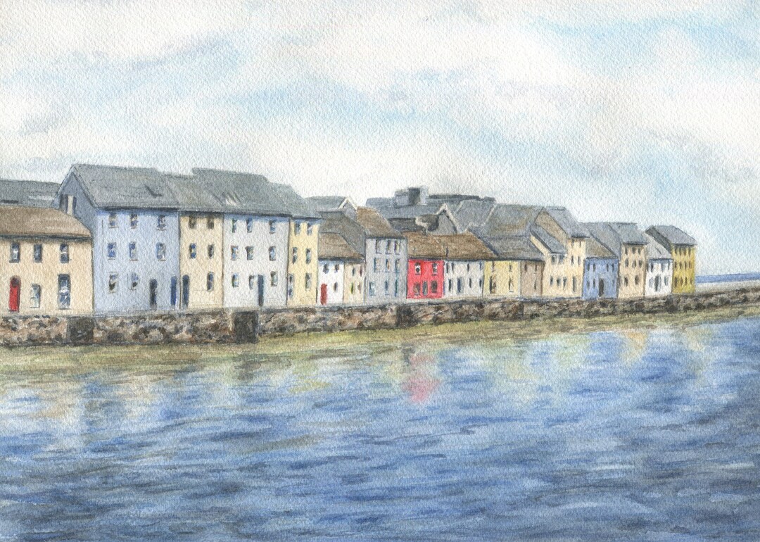 Claddagh Quay, Galway, the Long Walk, Fine Art Print or Original