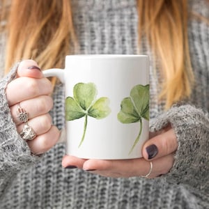 Shamrock Irish Mug, Shamrocks Kaffeetasse, Irish Coffee Mug, Irisches Geschenk, Irland Geschenk, Muttertagsgeschenk