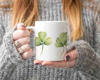 Shamrock Irish Mug, Shamrocks Coffee Cup, Irish Coffee Mug, Irish Gift, Ireland Gift, Mother's Day gift