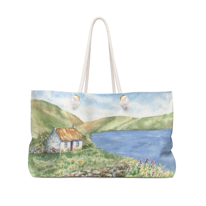 Irish Weekender Bag Irish Tote Bag Large Carry All Irish Gift Etsy