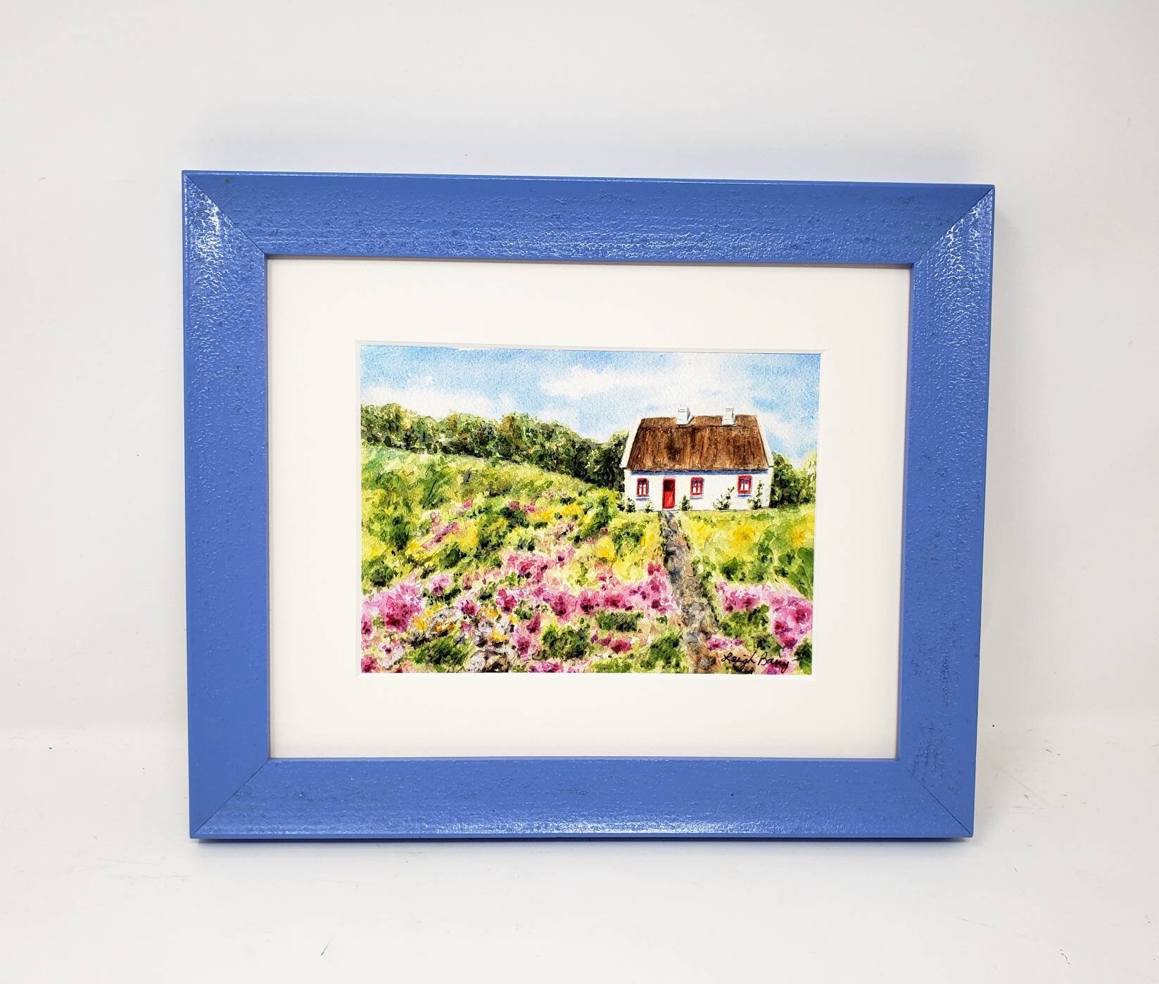 Irish Cottage Ireland Watercolor Painting Print Irish Art Etsy