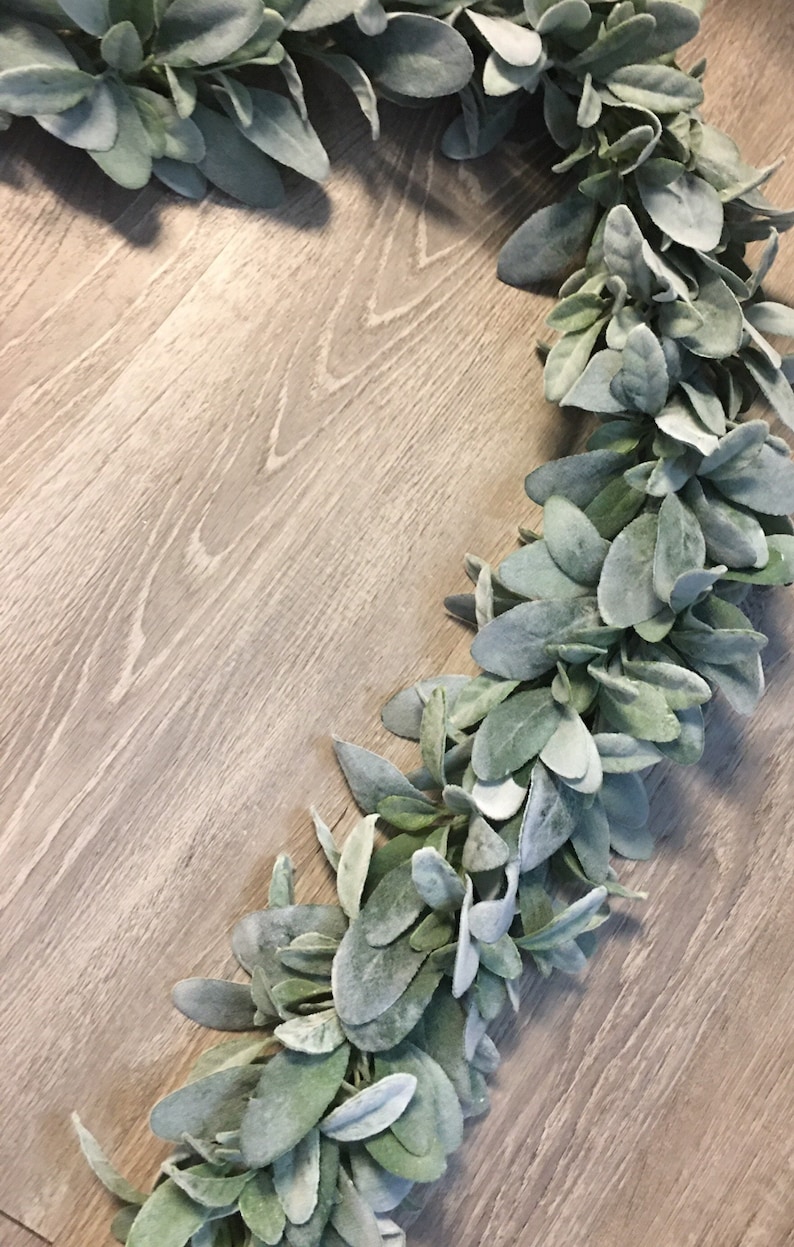 Lambs Ear Garland Year Round Lemons and Lambs Ear Garland for Etsy