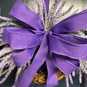 Lavender mini wreath, Farmhouse small wreath for cabinets, Pantry wreath, year round wall wreath, everyday home decor, housewarming gift image 16
