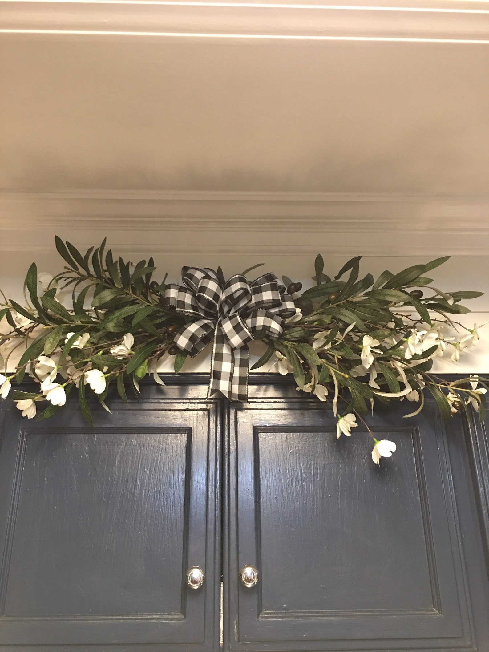 Farmhouse Olive Swag Year Round Everyday Olive Branch Swag Etsy