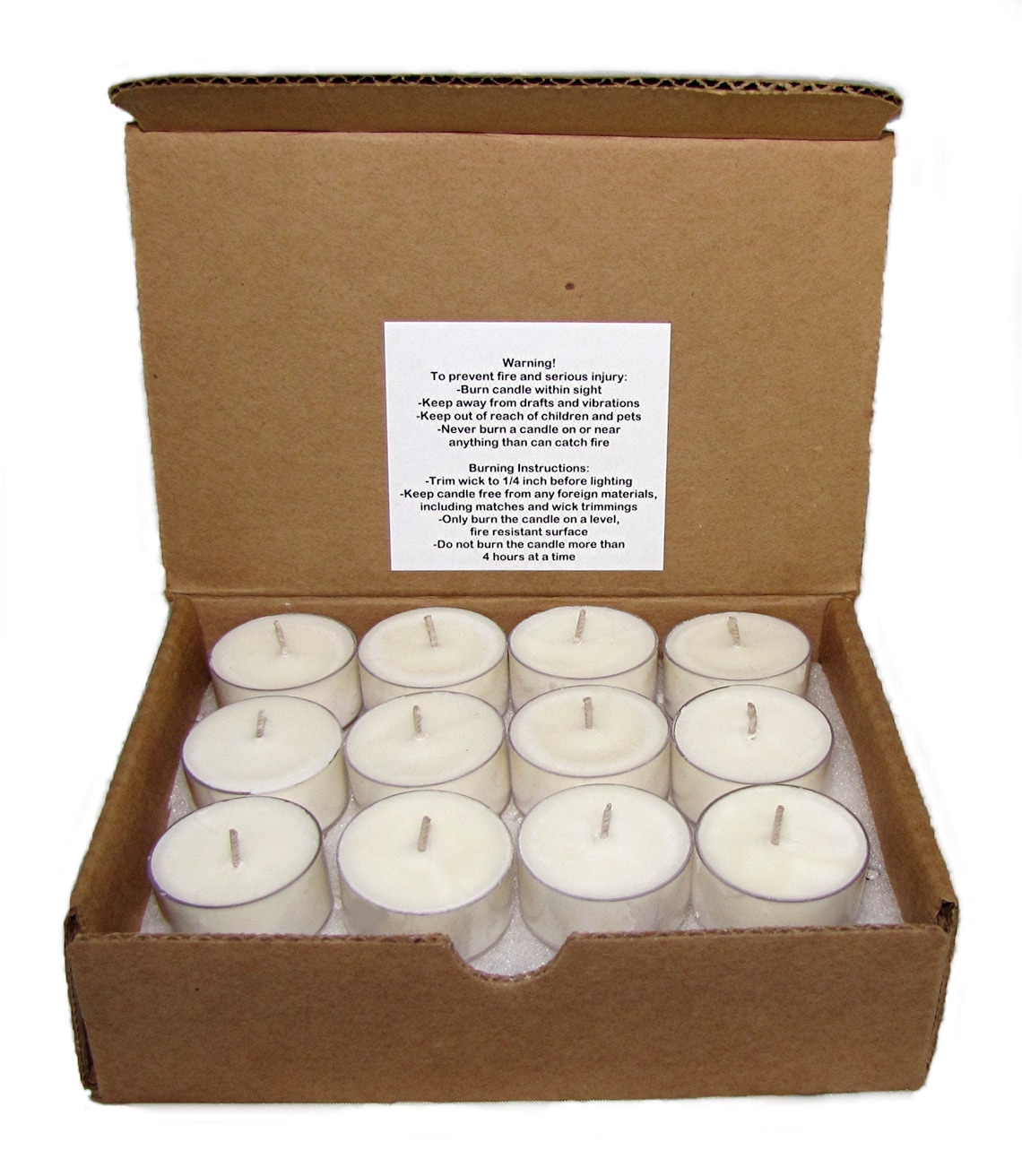 Soy Tealight Candles 24 Unscented Tealights Hand Poured Eco Etsy